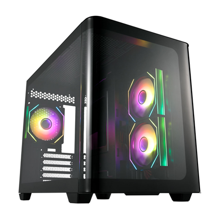FSP Case  S380  Black  Mid Tower  Power supply included No