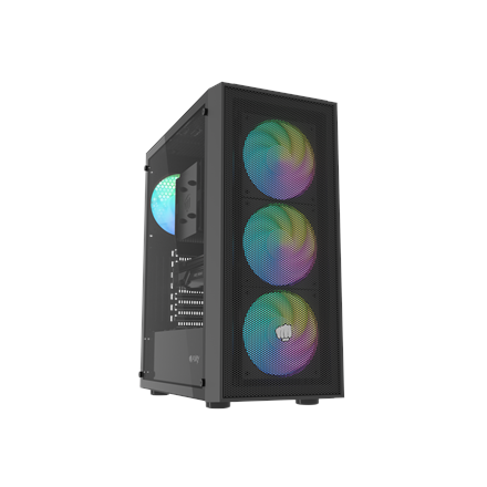 Fury PC Case  SHOBO SH8F ARGB  Black  Midi Tower