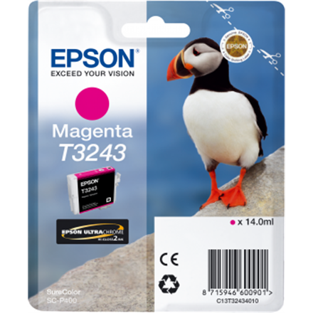 Toneris Epson T3243 Ink Cartridge, Magenta