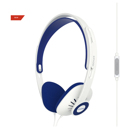 Ausinės Koss Headphones KPH30iW Wired On-Ear Microphone White