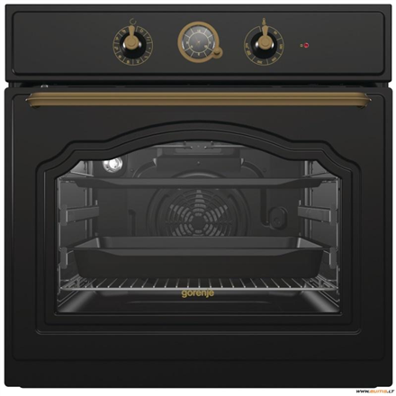 Orkaitė Gorenje Oven BO7732CLB 71 L, Black, AquaClean, A, Mechanical, Height 60 cm, Width 60 cm, Ele
