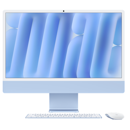 iMac 24” 4.5K Retina, Apple M4 8C CPU, 8C GPU/16GB/256GB SSD/Blue/RUS