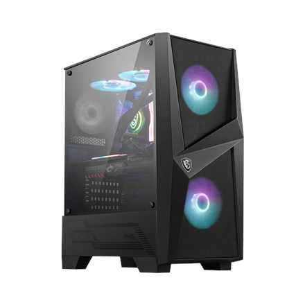 Korpusas MSI MAG FORGE 100R PC Case, Mid-Tower, USB 3.2, Black  MSI  MSI MAG FORGE 100R  Black