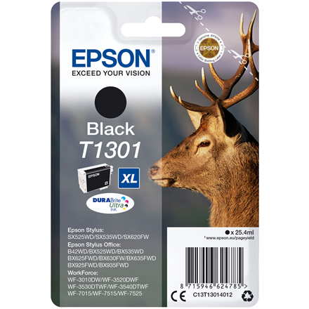 Toneris Epson T1301 Original Ink Cartridge, Black