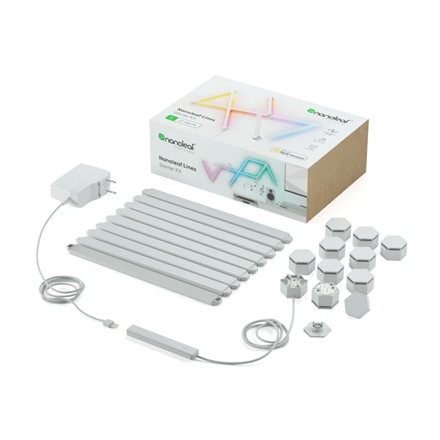 Išmaniosios apšvietimo sistemos rinkinys NANOLEAF Lines, 9 vnt.