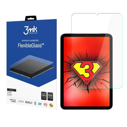 Dėklas  3MK Glass Apple iPad Mini 6 Screen protector, 11 ", iPad Mini 6, Hybrid Glass, Transparent
