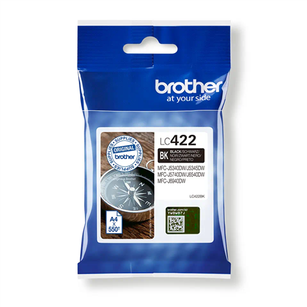Toneris Brother LC422BK  Ink Cartridge  Black