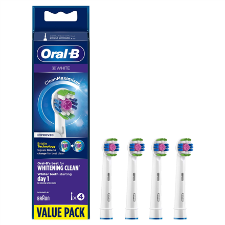 Oral-B Replaceable toothbrush heads with CleanMaximiser 3D Refill Heads F