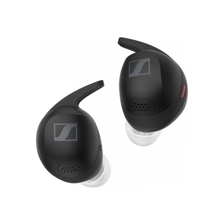 Ausinės SENNHEISER Momentum SPORT, į ausis, belaidės, juodos