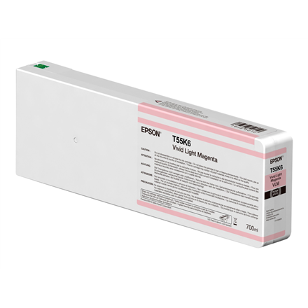 Toneris Epson Singlepack T55K60N UltraChrome HDX/HD 700ml Vivid Light Magenta  Epson C13T55K60N  E