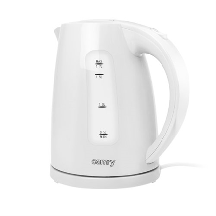 Virdulys Camry  Kettle  CR 1255  Standard  2200 W  1.7 L  Plastic  360° rotational base  Whi