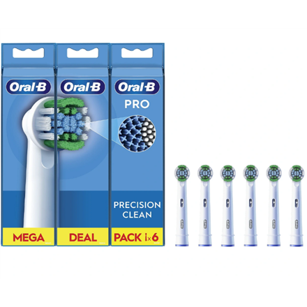 Oral-B  Precision Clean Brush Set  EB20RX-6  Heads  For adults  Numb