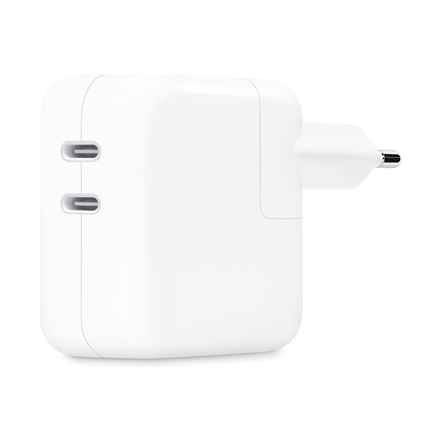 Adapteris APPLE 35W Dual USB-C, baltas