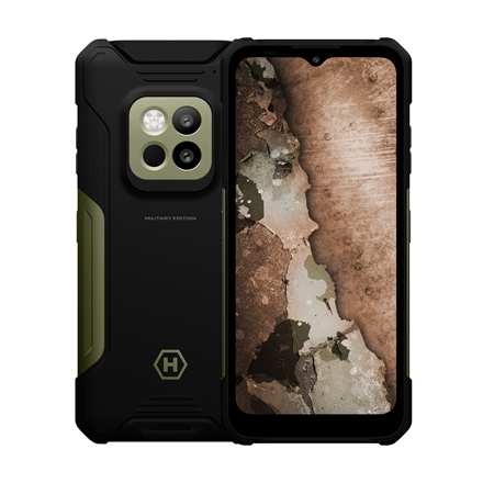 Mobilusis telefonas Hammer Construction 2 Thermal 5G 256GB Military Edition Green