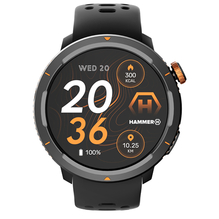 Išmanusis laikrodis Hammer Watch 2 Lite AMOLED SMA002930 Black