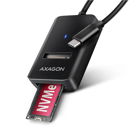 AXAGON USB-C 10Gbps adapter for fast connection of M.2 NVMe and SATA SSD, USB-C cable 10 cm  ADM2