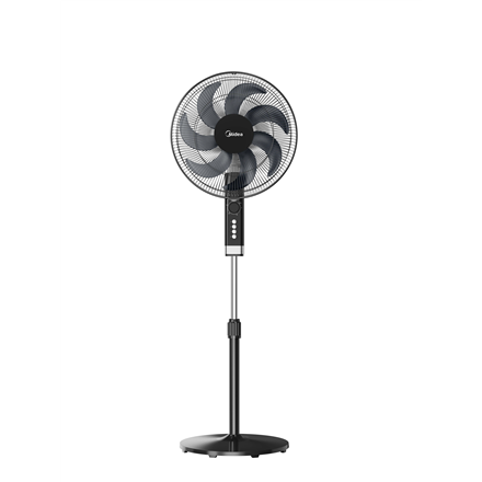 Ventiliatorius Midea MFS402M0BPK  Stand Fan  Black  Diameter 40 cm  Number of speeds 3  Oscilla