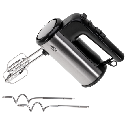 Adler Hand mixer  AD 4232  Hand Mixer  900 W  Number of speeds 5  Turbo mode  Black/Stainless