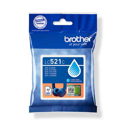 Toneris Brother LC521C  Ink Cartridges  Cyan