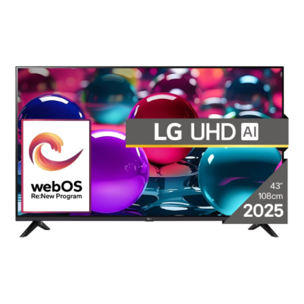 Televizorius LG AI UA73 4K TV 3UA73003LA 43 Smart TV webOS 25 UHD Black