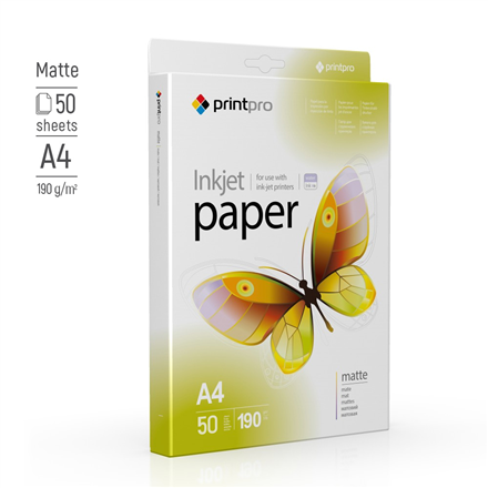Popierius ColorWay Photo Paper, 50 sheets  190 g/m²  A4  Matte