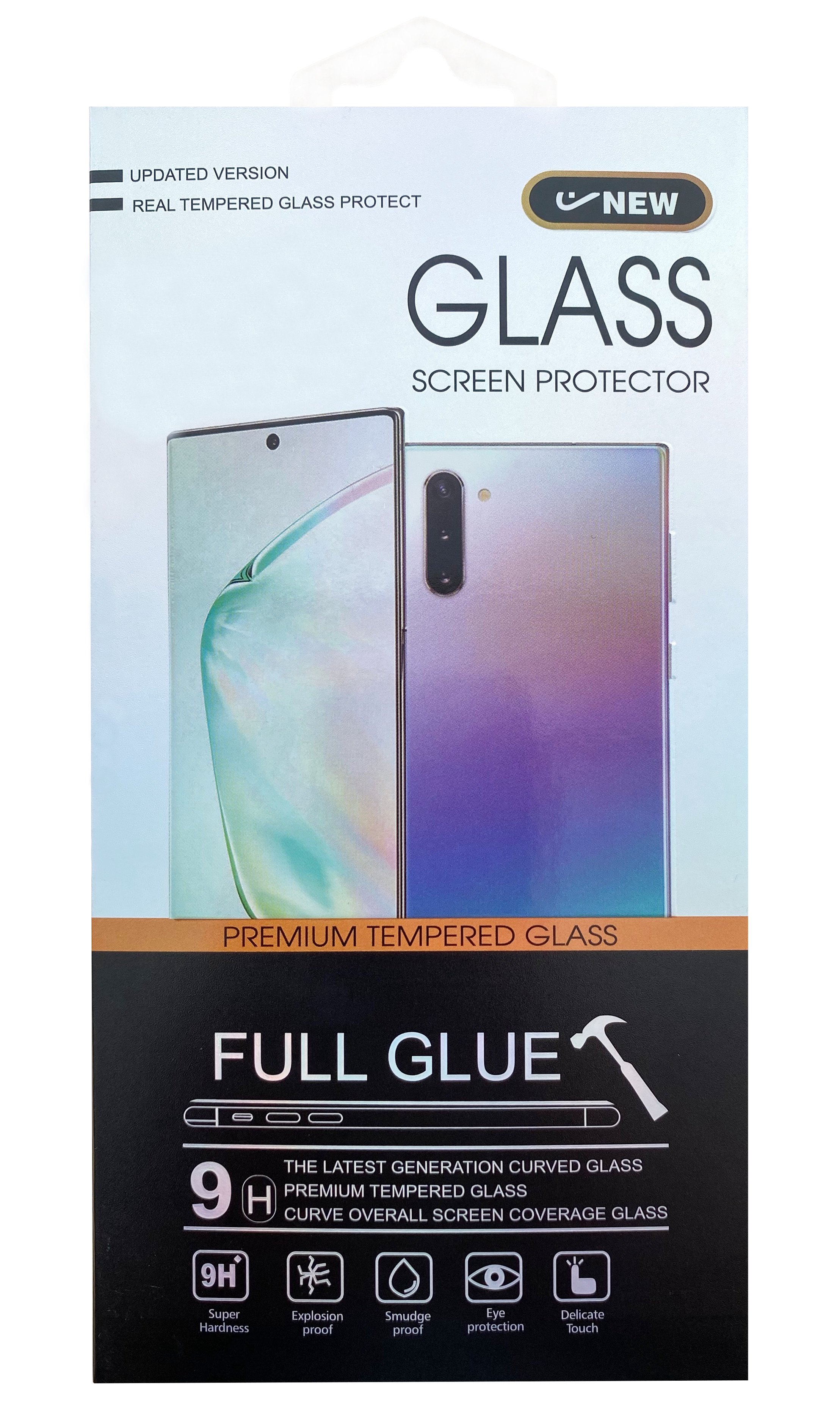 LCD apsauginis stikliukas 5D Cold Carving Samsung A125 A12 lenktas juodas