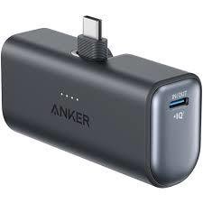 IŠORINĖ BATERIJA Powerbank Anker Nano 5000mAh 22.5W z wbudowanym złączem USB-C czarny