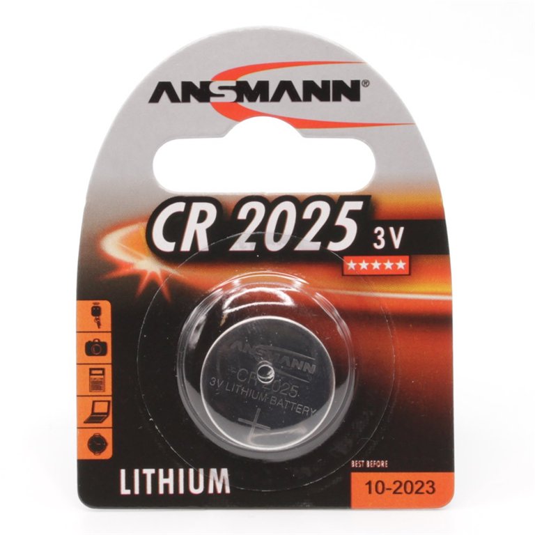 Elementai ANSMANN CR2025, 1vnt., litis, 3V