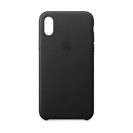 Dėkliukas APPLE iPhone X,nugarėlė,odinis,juodas