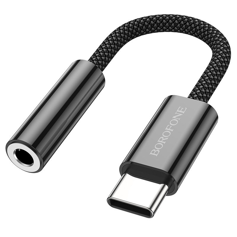 Adapteris Borofone BV15 Type-C to 3.5mm,juodas