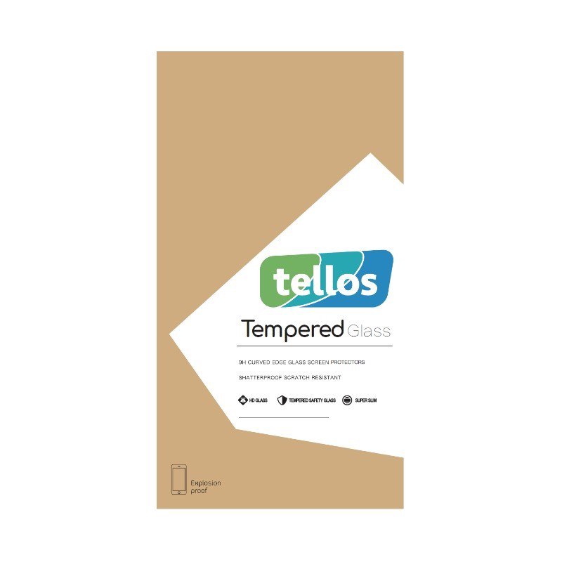 LCD apsauginis stikliukas 2.5D Tellos 53362 Apple iPhone 15 juodas