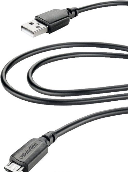 Kabelis Cellularine iPhone 2m Micr USB, juodas