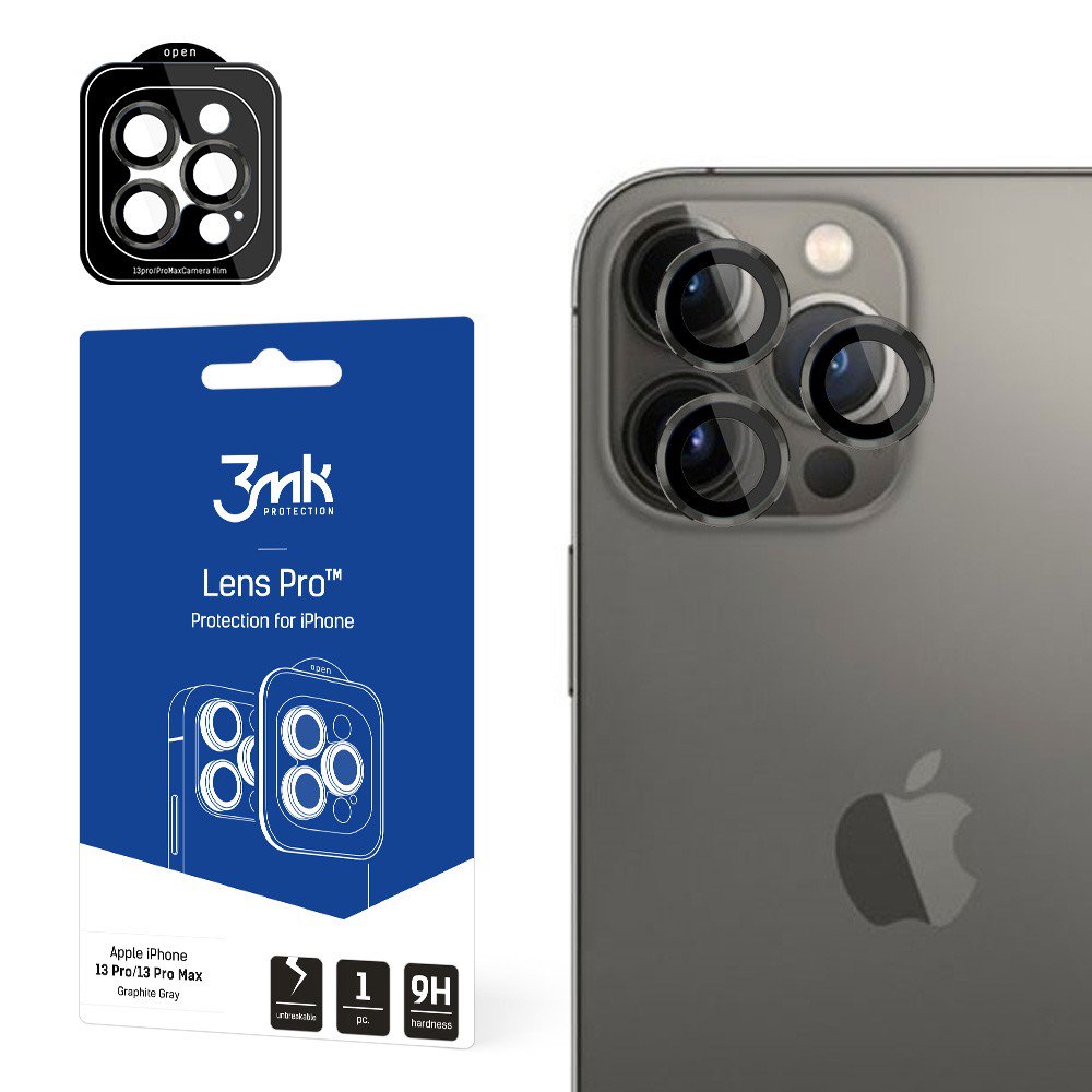Apsauginis stikliukas kamerai 3mk Lens Pro Apple iPhone 15 Plus,juodas