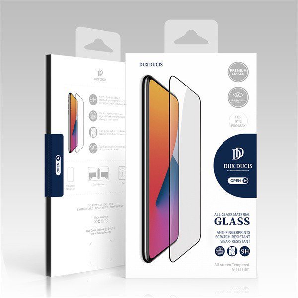 LCD apsauginis stikliukas Dux Ducis Xiaomi Redmi Note 13 5G/Note 13 Pro 5G/Poco X6 5G,juodas