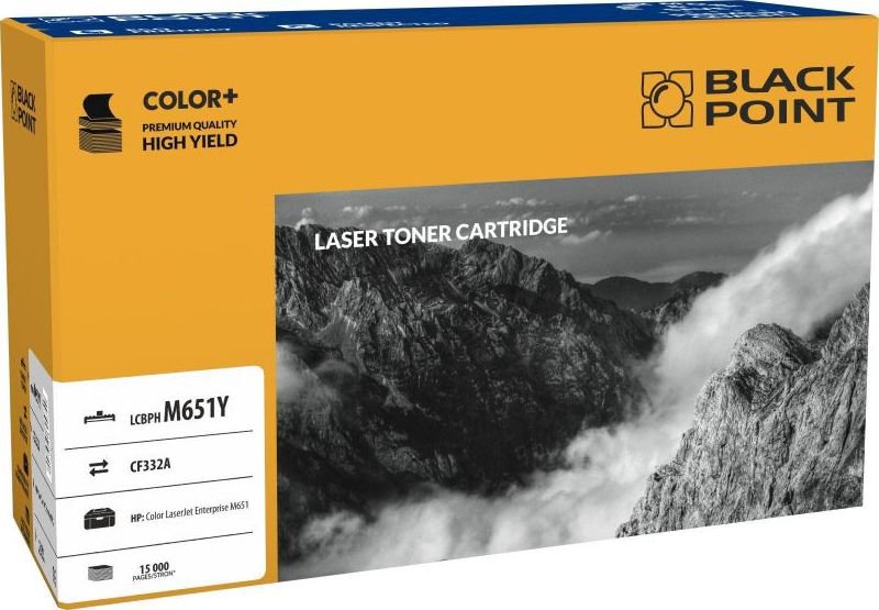 Toner Black Point LCBPM651Y Yellow Replacement 654A (BLH651YEBW)