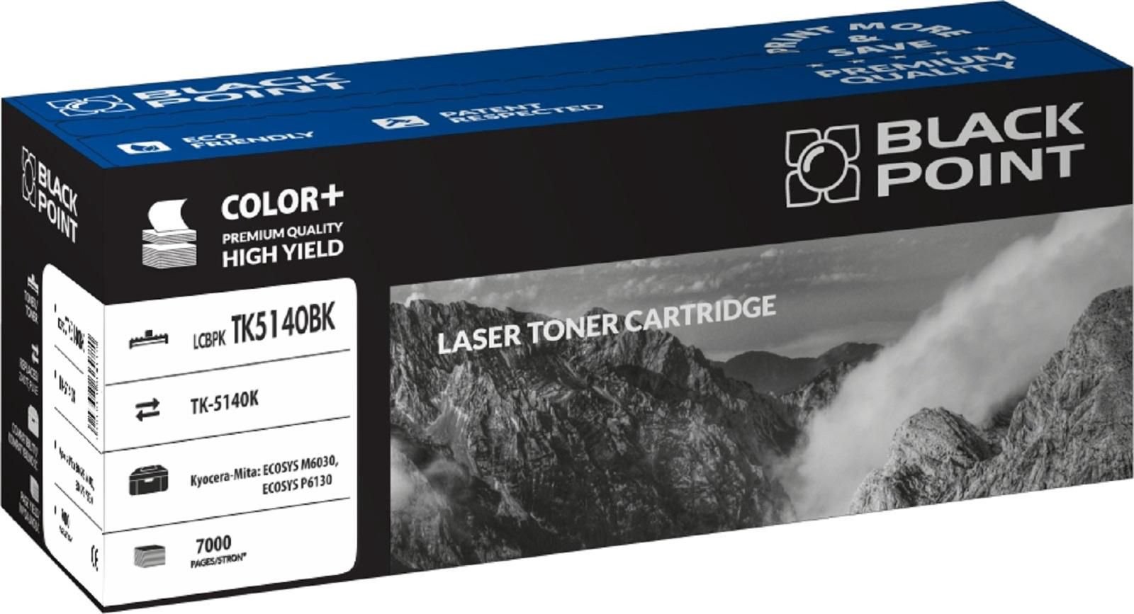 Toner Black Point LCBPKTK5140BK Black Replacement TK-5140 (BLKYOTK5140KBW)