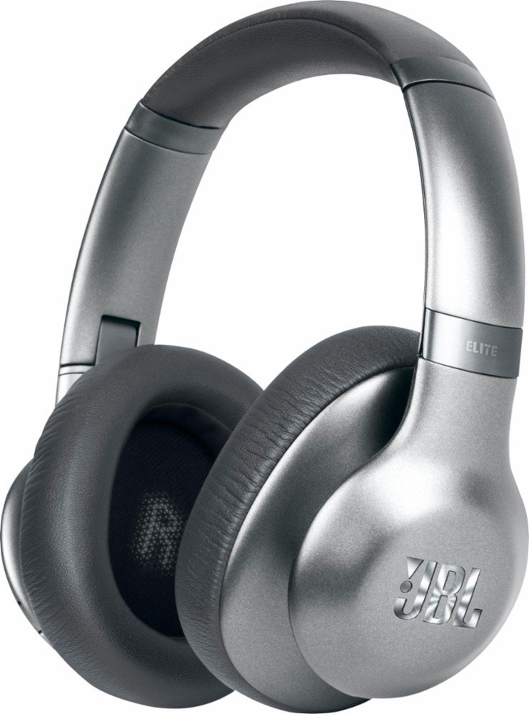 Ausinės JBL Everest Elite 750NC ant ausų, sidabrinės
