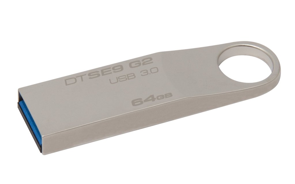 USB raktas KINGSTON DTSE9G2/64GB, USB 3.0 metalinis