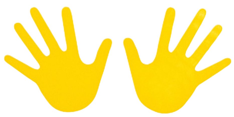 Grindų žymeklis RANKYTĖ yellow 1 pora