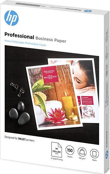 HP HP Prof Matte LJ A4 180g 150g FSC Paper (7MV79A) - 556491