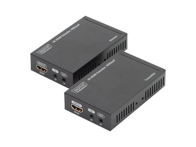 DIGITUS 4K HDMI Extender Set HDBaseT 70m over network cable Cat 5E 6 7 UHD 4K2K/30 Hz