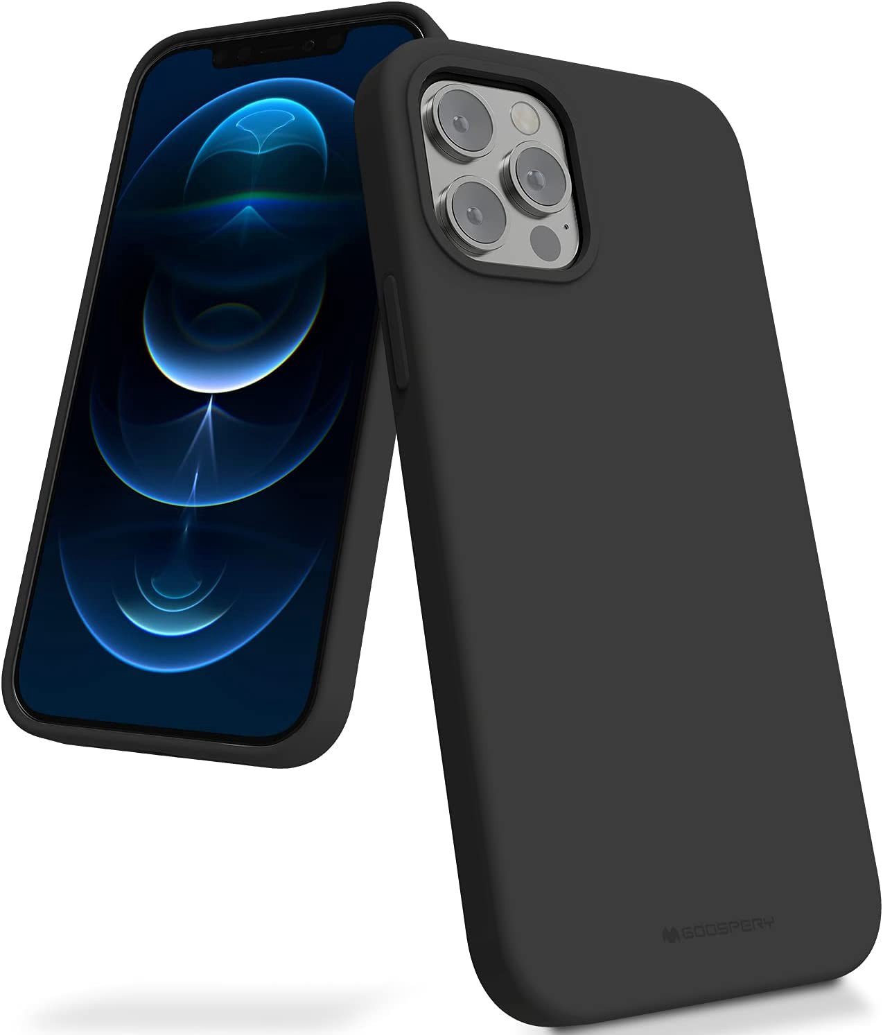 Dėkliukas Mercury iPhone 15, silikoninis, juodas