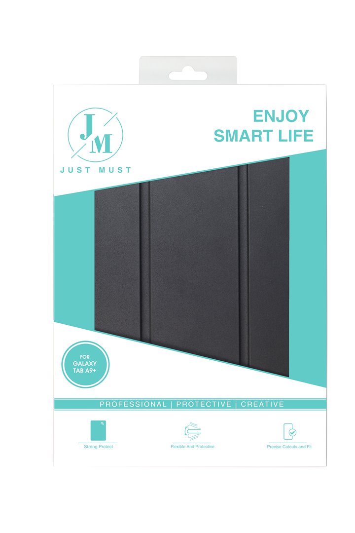 Dėklas JUST MUST SHOCK Samsung Galaxy Tab A9+, nugarėlė, juodas