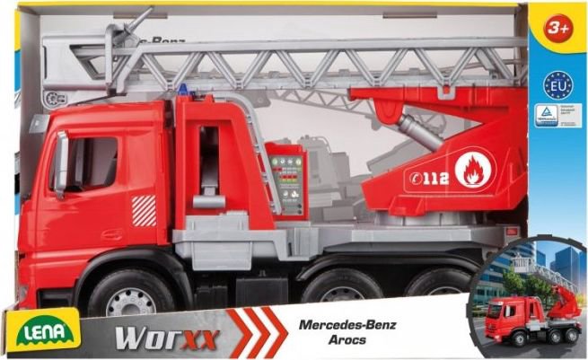 Lena Wormxx Fire Department vehicle with Mercedes ladder in box