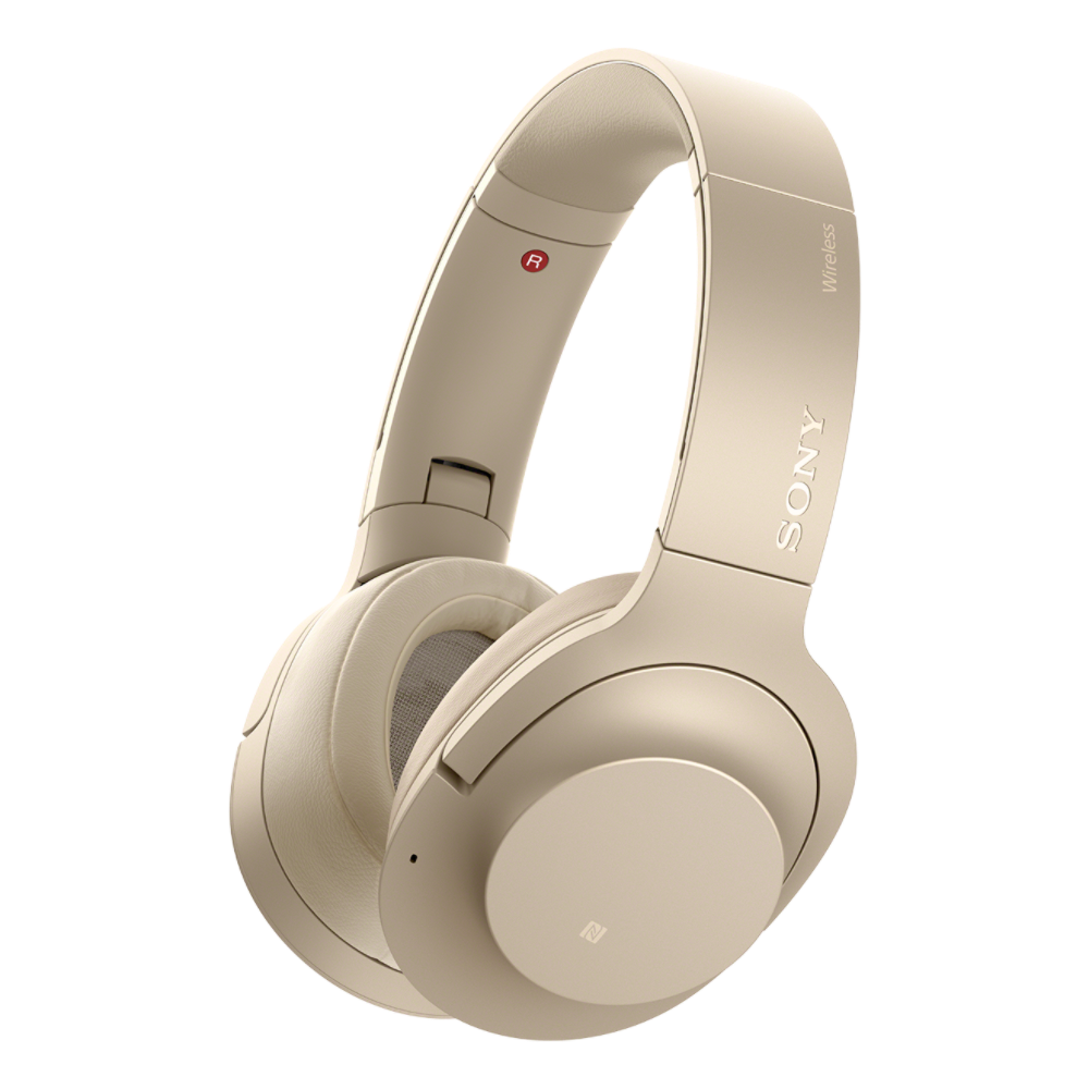 Ausinės SONY WH-H900N ant ausų, belaidės, triukšmo slopinimas, auksinės