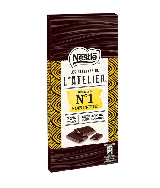 Juodasis šokoladas NESTLE LATELIER No1 70%, 100g