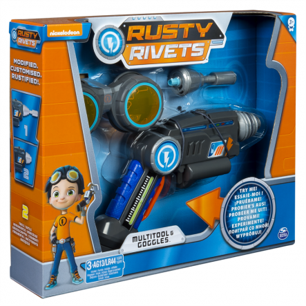 Žaislas RUSTY RIVETS  multi įrankis ir apsauginiai akiniai, 6034121