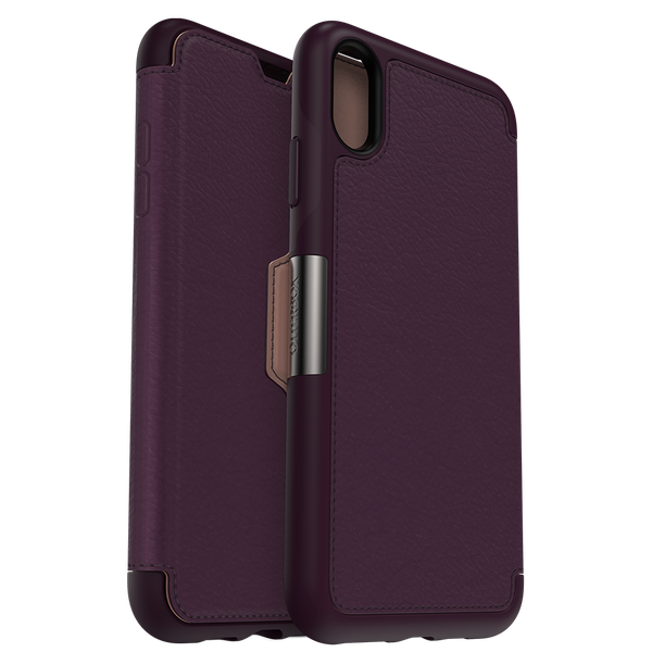 Dėkliukas OTTERBOX Strada  iPhone XS, knygutė, Royal Blush, violetinis