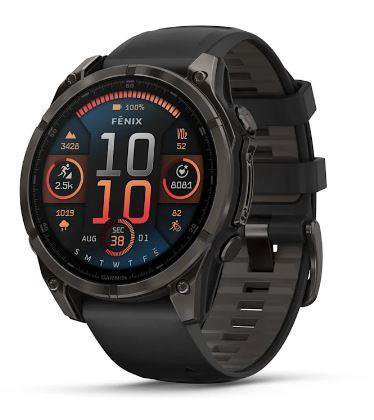 Išmanusis laikrodis GARMIN 010-02905-21 FENIX 8 SAPPHIRE/BLACK/GRAY