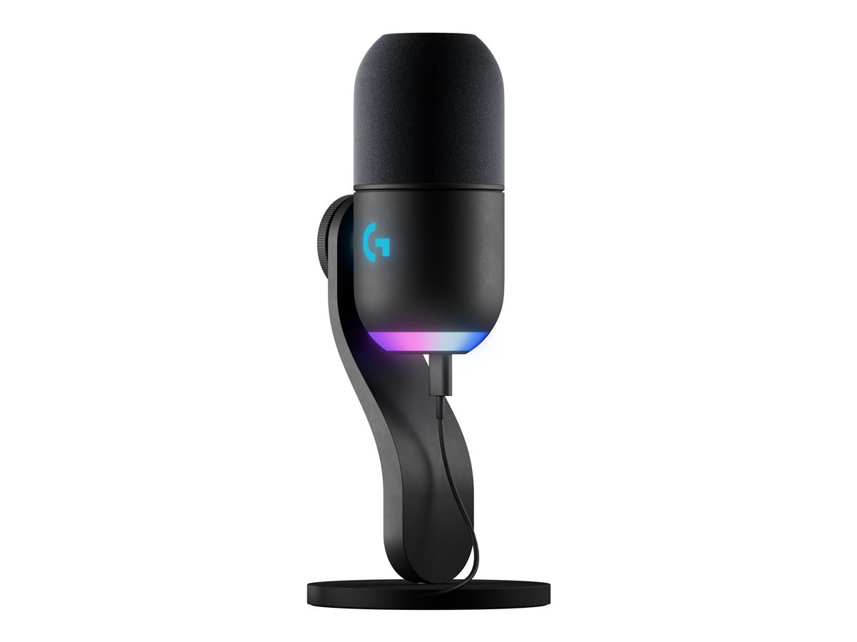 Mikrofonas LOGITECH G Yeti GX Dynamic, RGB, juodas